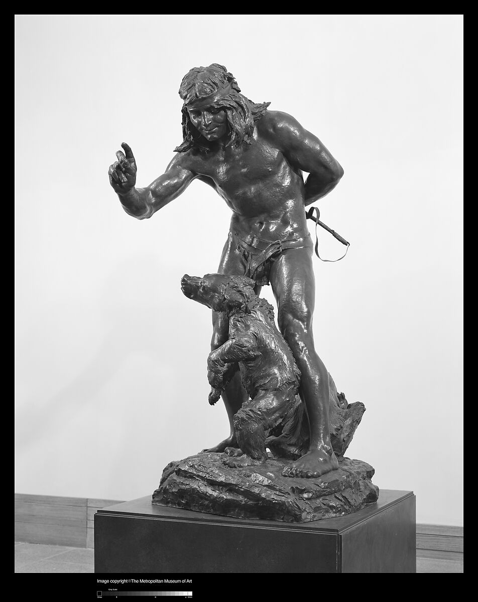 Bohemian Bear Tamer, Paul Wayland Bartlett (American, New Haven, Connecticut 1865–1925 Paris), Bronze, American