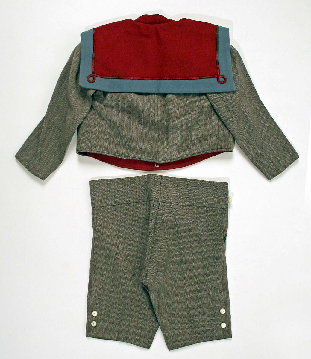 Suit, wool, cotton, silk, American