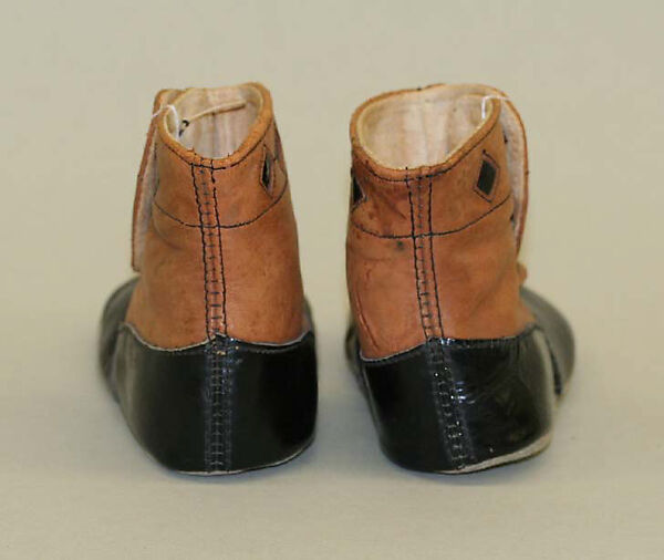 Boots, leather, cotton, American
