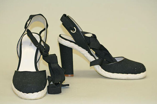 Shoes, Marc Jacobs (American, born New York, 1963), a,b) cotton, leather, rubber, American 
