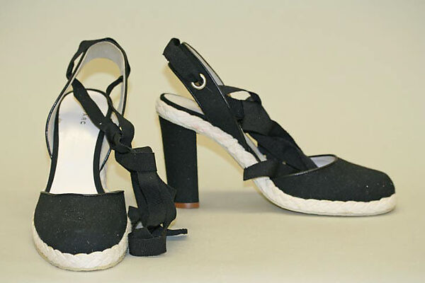 Shoes, Marc Jacobs (American, founded 1984), a,b) cotton, leather, rubber, American 