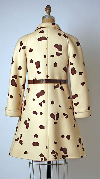 Coat, André Courrèges (French, Pau 1923–2016 Neuilly-sur-Seine), wool, leather, French