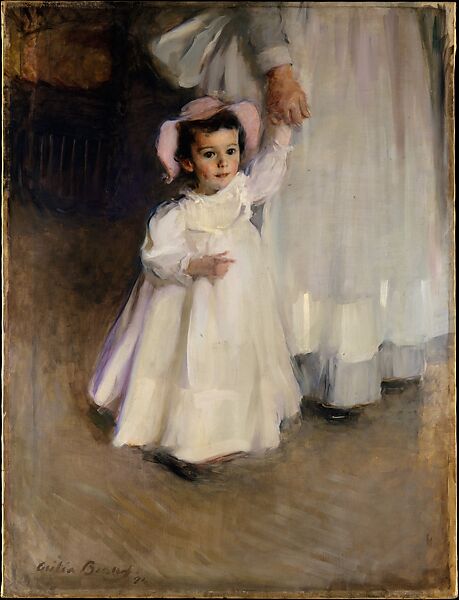 Ernesta (Child with Nurse), Cecilia Beaux (American, Philadelphia, Pennsylvania 1855–1942 Gloucester, Massachusetts), Oil on canvas, American 