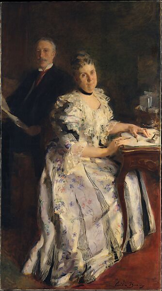 Mr. and Mrs. Anson Phelps Stokes, Cecilia Beaux (American, Philadelphia, Pennsylvania 1855–1942 Gloucester, Massachusetts), Oil on canvas, American 