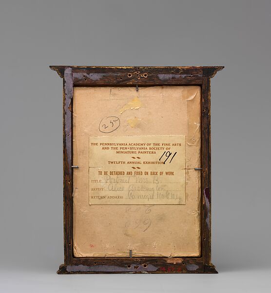 Mrs. Beckington, Alice Beckington (1868–1942), Watercolor on ivory, American