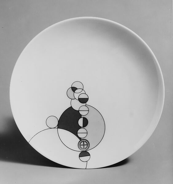 Bread Plate, Designed by Frank Lloyd Wright (American, Richland Center, Wisconsin 1867–1959 Phoenix, Arizona), Porcelain, American, Japanese 