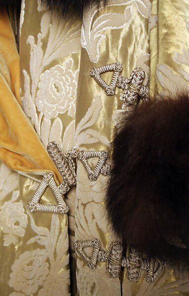 Evening coat, Jacques Doucet (French, Paris 1853–1929 Paris), silk, metallic tread, fur, French