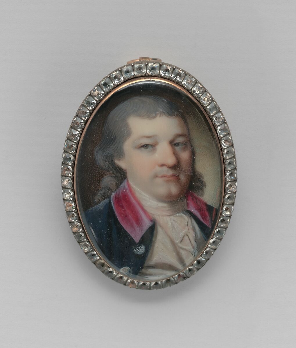 Portrait of a Gentleman, Henry Benbridge (American, Philadelphia, Pennsylvania 1743–1812 Philadelphia, Pennsylvania), Watercolor on ivory, American 