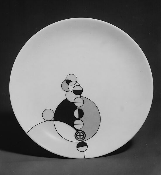 Bread Plate, Designed by Frank Lloyd Wright (American, Richland Center, Wisconsin 1867–1959 Phoenix, Arizona), Porcelain, American, Japanese 