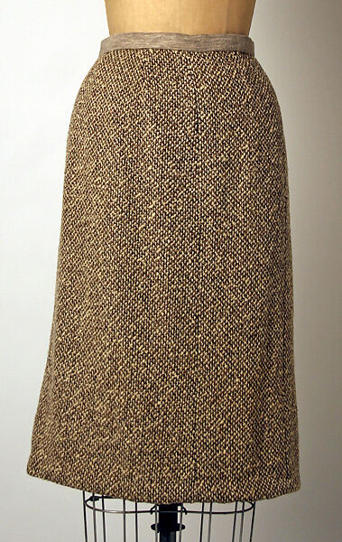 Suit, House of Chanel (French, founded 1910), a) wool, silk, metal; b) wool, silk, French