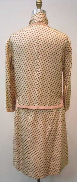 Suit, House of Chanel (French, founded 1910), a) silk, metal; b,c) silk, French