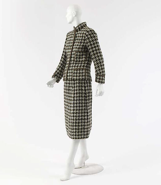 Suit, House of Chanel (French, founded 1910), a) wool, cashmere, silk, metal; b) wool, cashmere, silk, French 