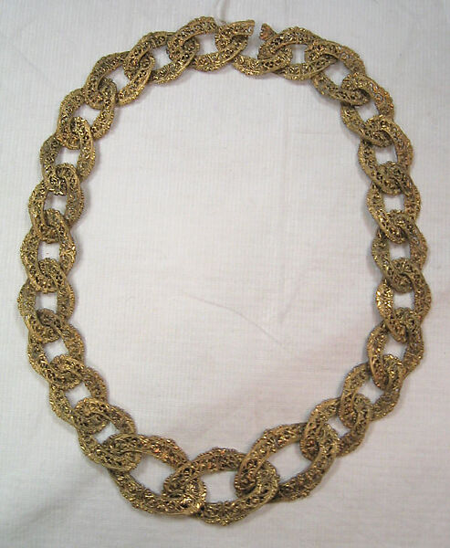 Necklace, House of Chanel (French, founded 1910), metal, French 