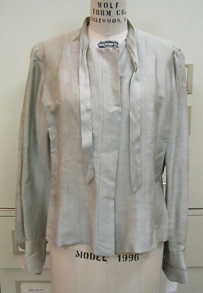 Shirt, House of Chanel (French, founded 1910), a) silk; b,c) bronze, French