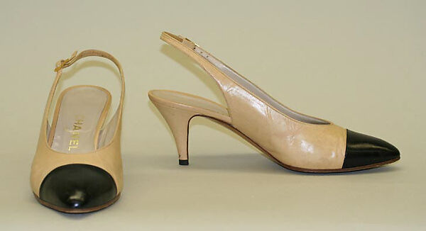 Shoes, House of Chanel (French, founded 1910), a,b) leather, metal, French 