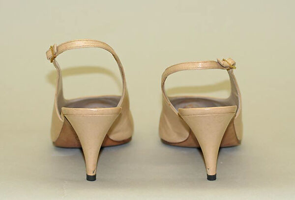 Shoes, House of Chanel (French, founded 1910), a,b) leather, metal, French