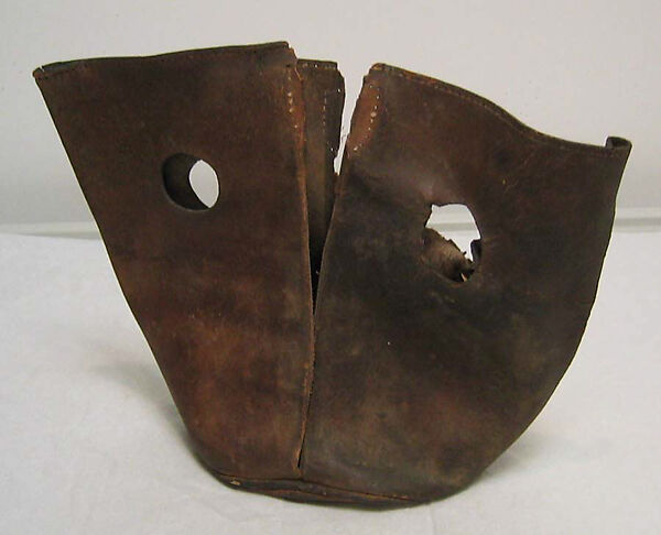 Bag, leather, fiber, American