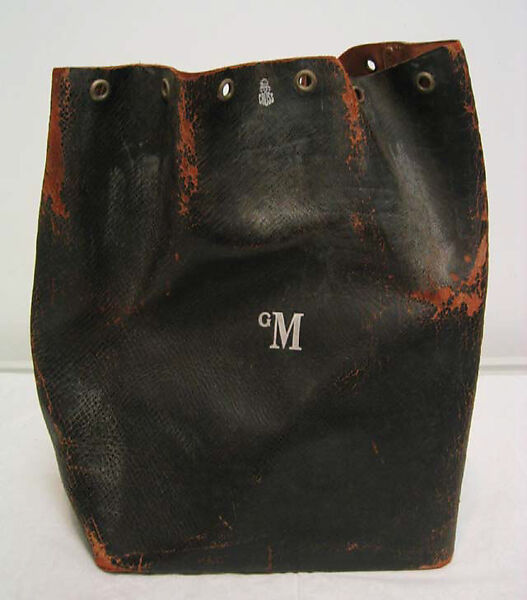 "Noah Bag", Mark W. Cross (American, 1845–1997), a-c) leather, metal, American