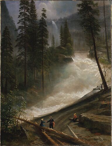 Design Toscano Yosemite Valley, 1863 by Albert Bierstadt Framed Nature Oil  Painting Art Print 35.75 in. x 48.25 in. DA1654 - The Home Depot