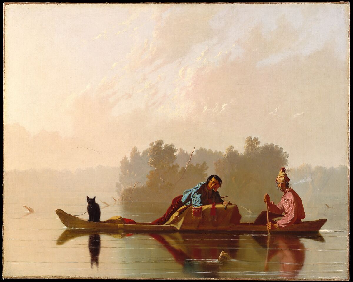 Fur Traders Descending the Missouri, George Caleb Bingham  American, Oil on canvas, American