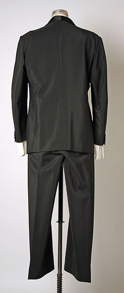 Tuxedo, A. Schiraldi of Napoli (Italian), a, b) wool/synthetic, silk; c) cotton; d,e) silk, Italian