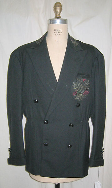 Suit, Tommy Nutter (British, 1943–1992), a) wool, silk; b) wool, British