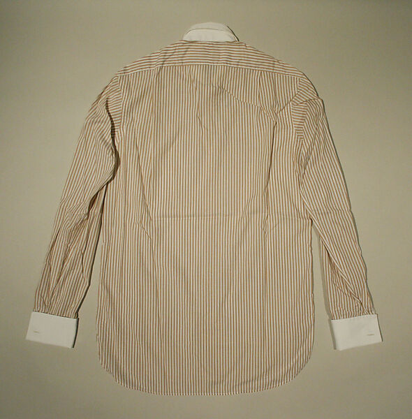 Shirt, Turnbull &amp; Asser (British, founded 1885), cotton, plastic, British
