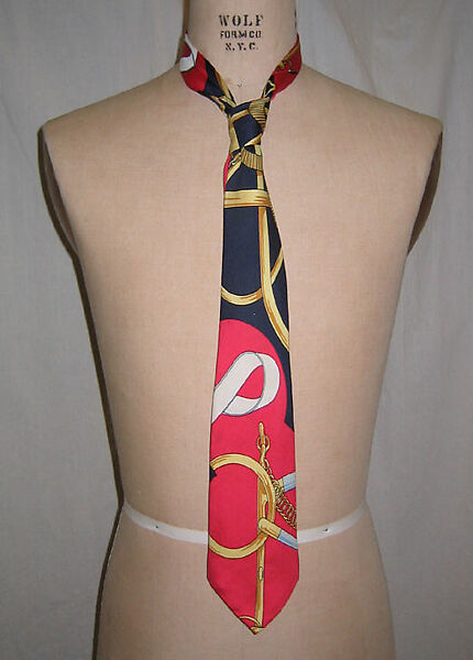 Necktie, Hermès (French, founded 1837), silk, French 