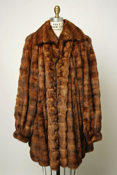Coat, Fendi (Italian, founded 1925), fur (mink?), Italian 