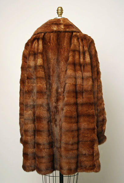 Coat, Fendi (Italian, founded 1925), fur (mink?), Italian