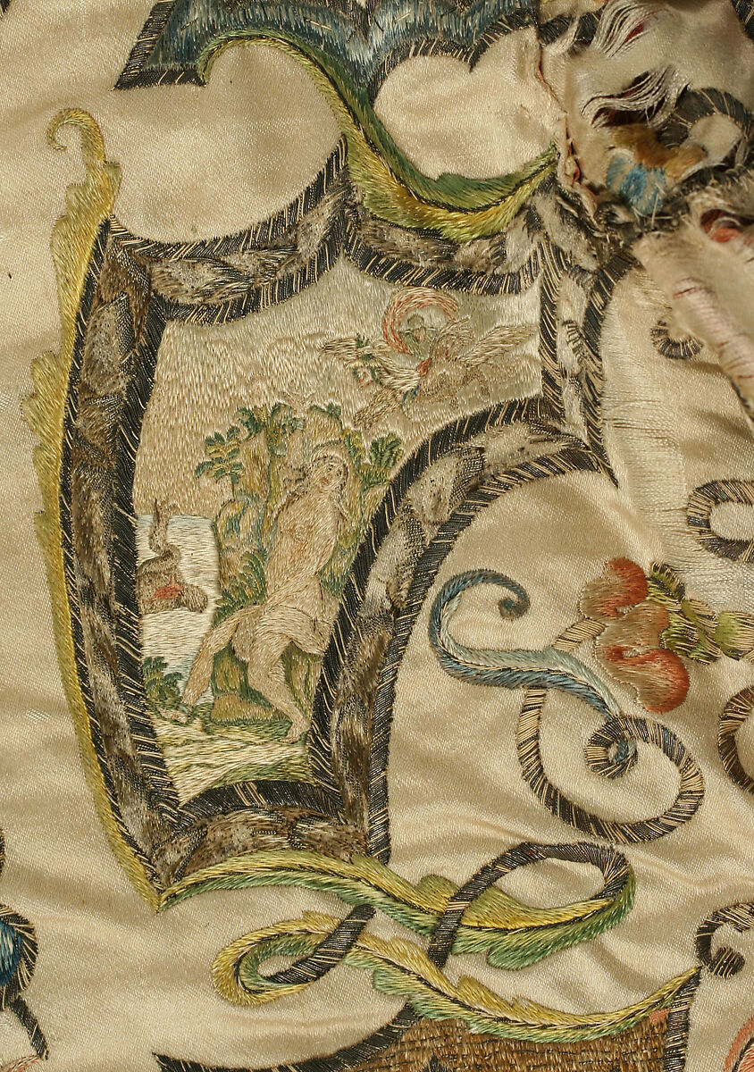 Coat, silk,  metal thread, French