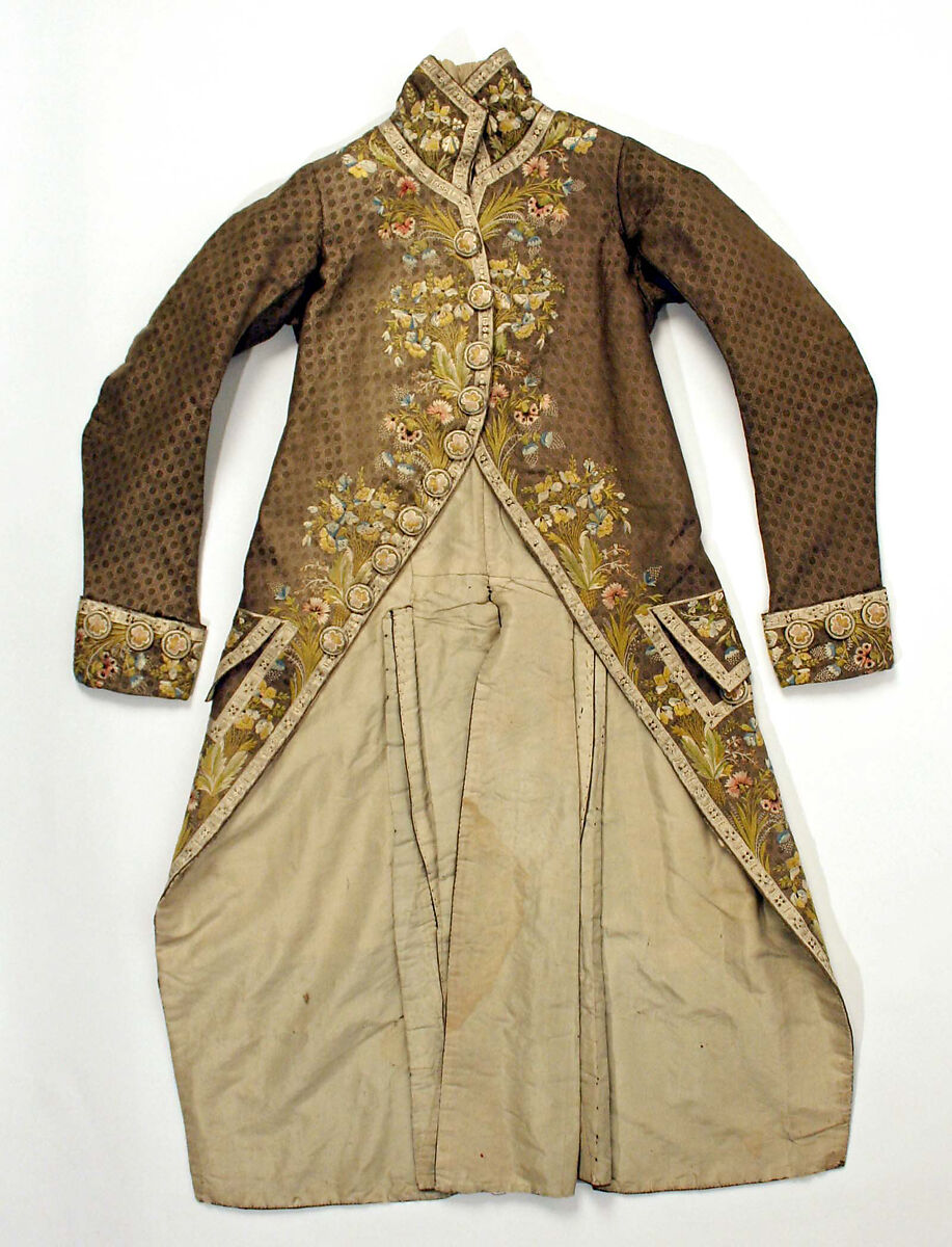 Suit, silk, French