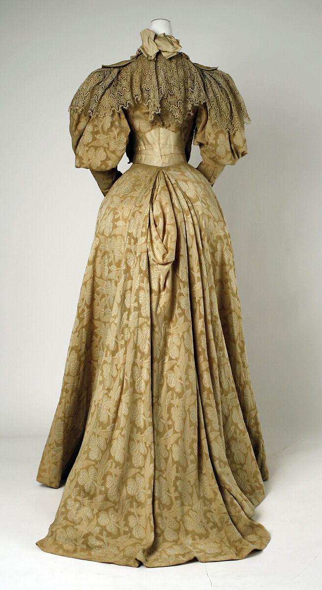 Dress, Ernest Raudnitz (French), cotton, silk, French