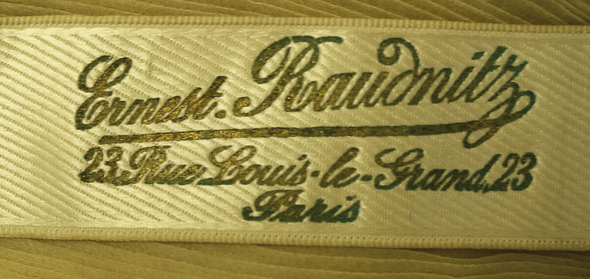 Dress, Ernest Raudnitz (French), cotton, silk, French