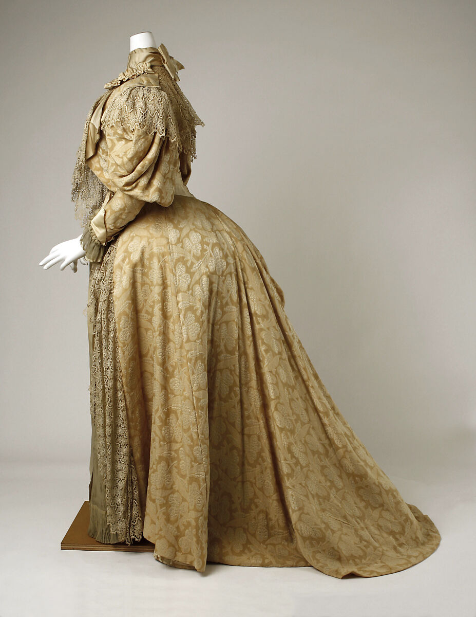 Dress, Ernest Raudnitz (French), cotton, silk, French