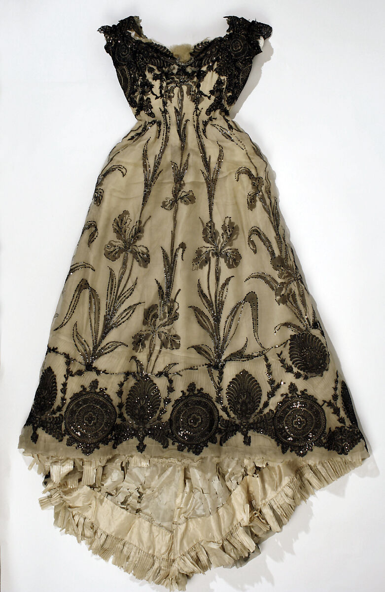 Dress, Doeuillet, silk, French