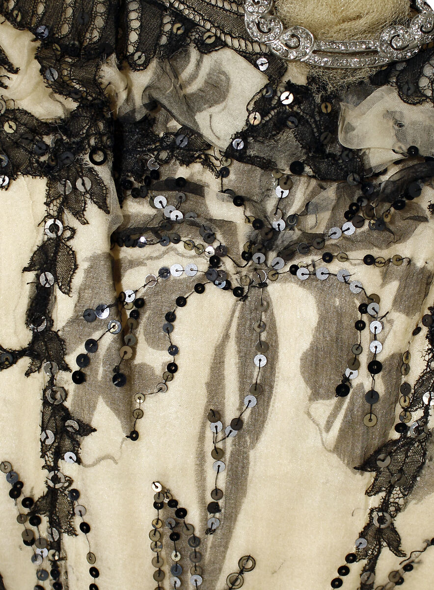 Dress, Doeuillet, silk, French