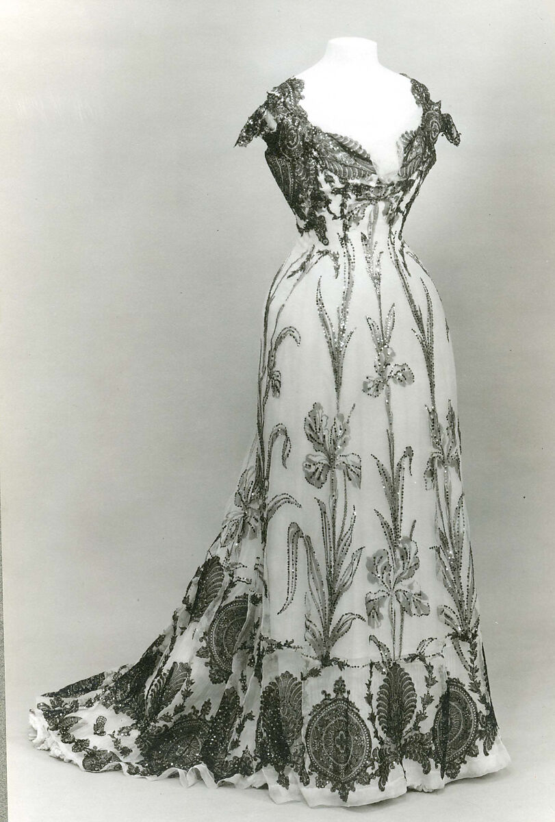 Dress, Doeuillet, silk, French