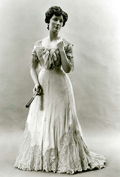 Dress, silk, French 