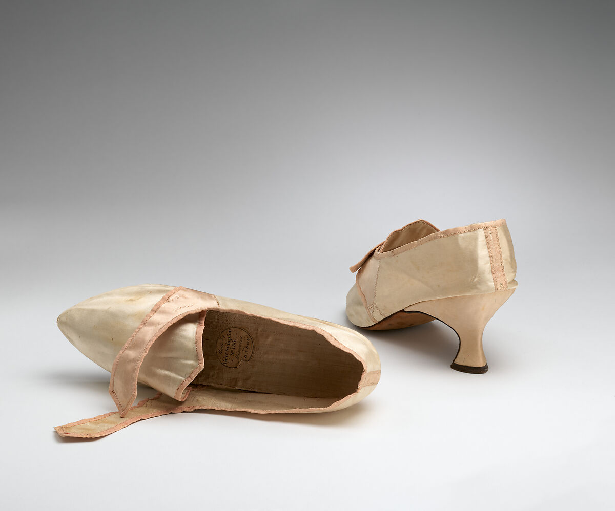 Shoes, silk, British