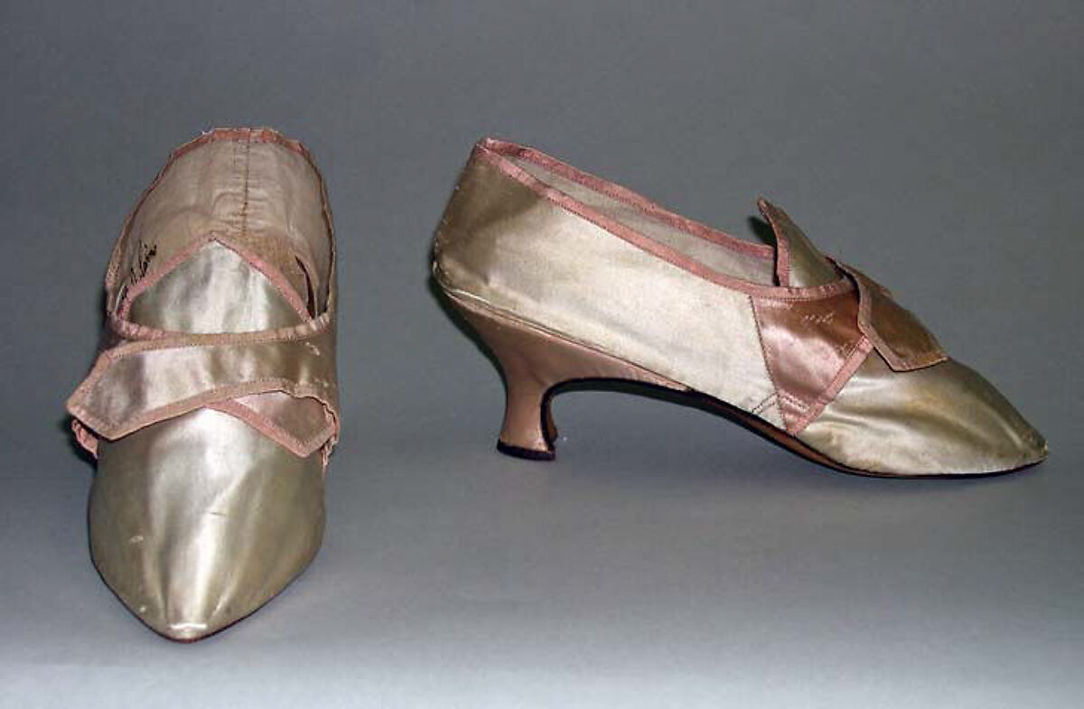 Shoes, silk, British