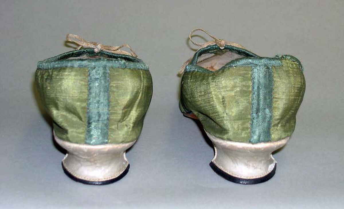 Shoes, silk, leather, linen, European