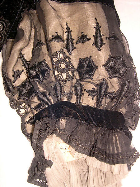 Dress, silk, French