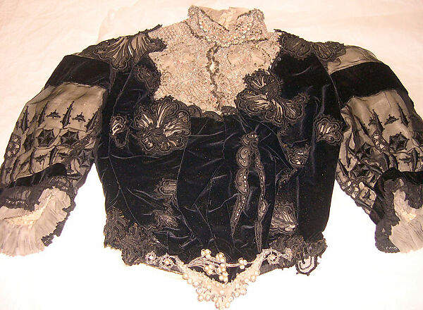 Dress, silk, French