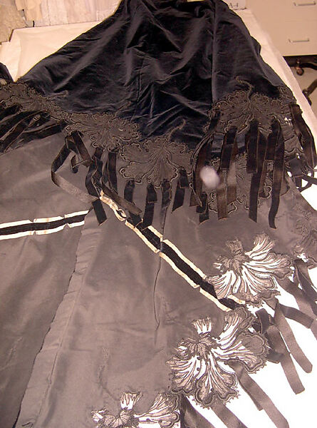 Dress, silk, French