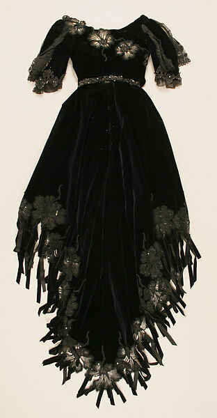 Dress, silk, French