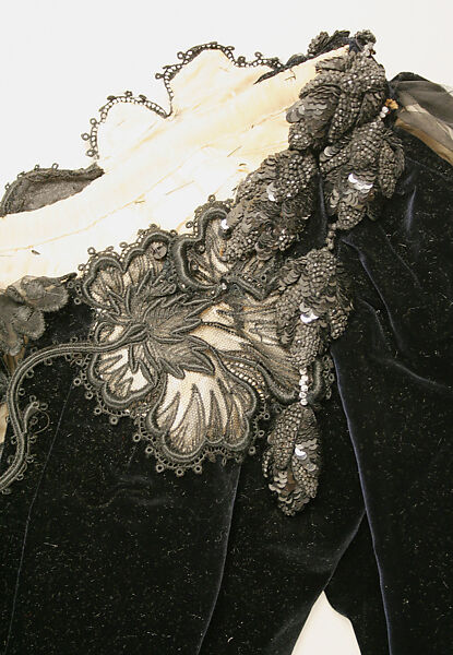 Dress, silk, French