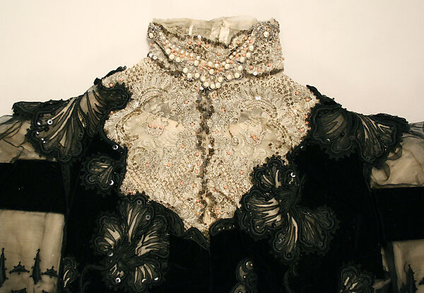 Dress, silk, French