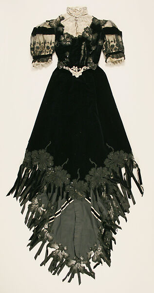 Dress, silk, French