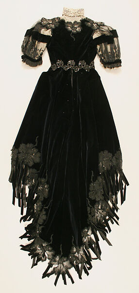 Dress, silk, French